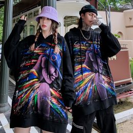 Men's Hoodies 2022 Spring Creative Colourful Print Hoodie Sweatshirt Men Women Harajuku Hip Hop Streetwear Fashion Pullover Oversized