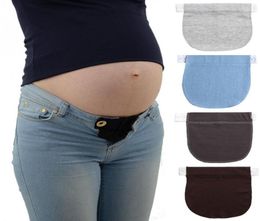 Donne in gravidanza della cintura in cintura di maternit￠ 039s estensione della fibbia elastico pantaloni morbidi elastico pantaloni gravidanza in gravidanza lunghezza della vita regolabile 2776536