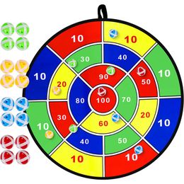 29 Inch Large Dart Board for Kids with Sticky Balls Boys Toys Indoor and Outdoor Fun Party Play Game Toy