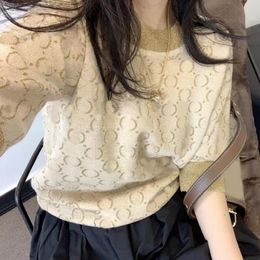2023 new fashion high end Womens Knits women knitwear designer turtleneck sweater sweater gold wire G letter with the same hot sales
