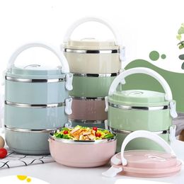 Lunch Boxes Microwave Stainless Steel Thermal Food Storage Travel Picnic Leakproof Students Work Adult 221202