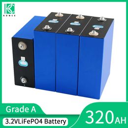 Grade A 320AH Rechargeable Lifepo4 battery 1/4/8/16/32PCS 3.2V 310AH Lithium iron phosphate Cell For RV Campers EV Boats Yacht