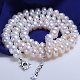 Fashion Jewellery Freshwater Pearl Female Genuine Choker Necklace