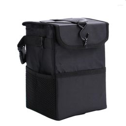 Car Organizer 1Pcs Garbage Bag Waterproof Trash Can With Lid Auto Door Seat Back Hanging Leak-Proof Storage