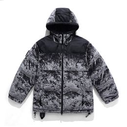 Men's Down Parkas Elena Store Winter Warm Jacket Coat Patchwork Vintage Painting Harajuku Padded Puffer Oversize Male Parka Clothing 221201