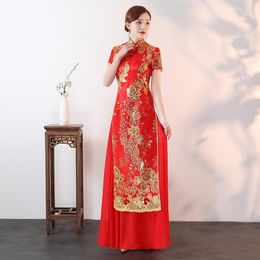 V￪tements ethniques cheongsam moderne robe de soir￩e de style chinois moderne