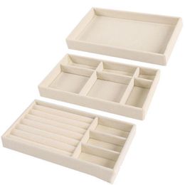 Storage Boxes Bins Storage Boxes Bins Veet Jewellery Display Tray Case S Stackable Exquisite Jewellery Holder Portable Ring Earrings Dhdkm