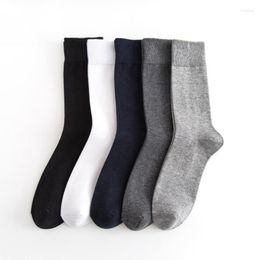 Men's Socks 5pairs/lot Cotton Men High Quality Long Leg Business Autumn Winter Breathable Man Calcetines Meias