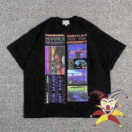 Erkek Tişörtleri 2022SS Cav Boş T Shirt Erkek Kadınlar Renkli Soyut Baskı Cavempt C.E T-Shirt Tee T221202