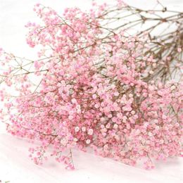 Decorative Flowers Light Pink Garland Immortal Flower Baby Breath Bunch Valentine's Day Gift Wedding Touch Bouquet