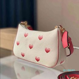 Evening Bags Shoulder handbag Designer woman underarm bags crossbody Fashion Women hobo Mahjong Cute Heart Pattern 2 straps