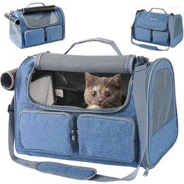 Cat Carriers Pet Out Oxford Cloth Bag Wholesale Folding Single Shoulder Diagonal Cross Handbag Backpack Supplies