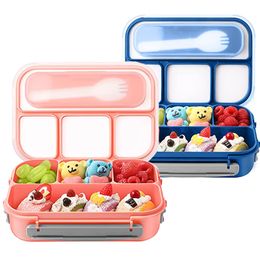 Lunch Boxes Lunch Box for Kids Leak Proof Cute Bento Snack Box for Adults and Kids with Cutlery Microwave Safe Food Storage Containers 221202