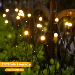 Garden Decorations Solar LED Light Outdoor Decoration Landscape s Firework Firefly s Lawn Decor 221202