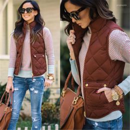 Women's Vests Gothic 2022 Women Ultra Light Down Vest Casual Coat Sleeveless Winter Jacket Slim Puffer Stand-up Collar Warm