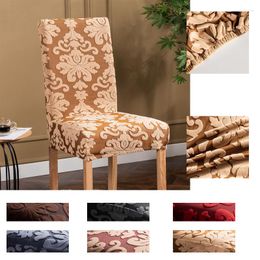 Chair Covers Crystal Velvet Universal Size Cover Relax Stretch Spandex Slipcover Elastic Protector Seat Case Dining Kitchen