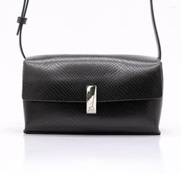 Evening Bags Snake Pattern Cowhide Leather Bag Women Fashion Flap Genuine Shoulder Crossbody Messenger Female Handbag