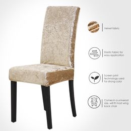 Chair Covers Spandex Solid Colour Desk Seat Protector Slipcovers for el Banquet Wedding Universal Size housse de chaise 221202