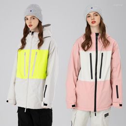 Skiing Jackets Winter Warm Woman Snowboard Jacket Sport Outdoor Men Ski Coats Hooded Windproof FemaleTracksuit Mountain Man Outerwear