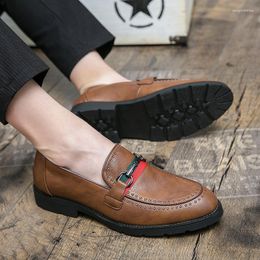 Dress Shoes Men's Casual Men Fashion For Leather Loafers Piergitar Trend Moccasins Man Luxury Shoe FormalDress