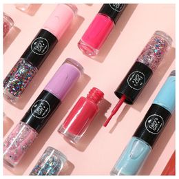 Nail Gel Polish Without Lamp Oily Double-headed Free Baking Quick Drying Non-fading Net Red Sequin