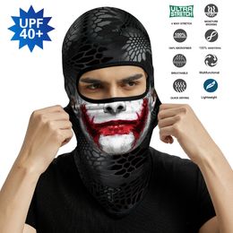 Tactical Hood Summer Balaclava Motorcycle Full Face Shield Outdoor Protective Bandana Scarf Army Cover Joker Breathable Neck Gaiter Venom Mask 221201