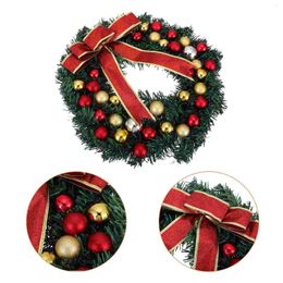 Decorative Flowers Wreath Christmas Garland Door Wreathsornament Decoration Bowwindow Fireplace Largereef Winter Frontparty Holiday