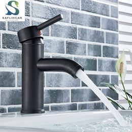 Bathroom Sink Faucets Basin Faucet Cold water Mixer Tap Black Golden Water Kitchen Vessel Crane 221203