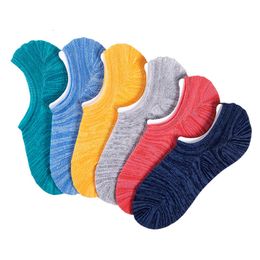 Men's Socks 5 Pairs lot Cotton Large 44 45 47 48 Non slip Silicone Invisible Boat Compression Male Ankle Sock 221202