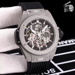 U1 Top AAA Luxury Designer Watch Skeleton Automatic Movement Self-wind Big Men's Sports Swiss Watches Geneve Designer Hollow Qut Waterproof Sapphire Wristwatches