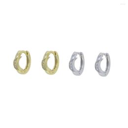 Hoop Earrings Minimal Delicate 925 Sterling Silver Small Moon Crescent Mini Cute Hoops For Women Girl Gold Colour Dainty Cz Huggie Earring