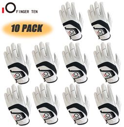 Sports Gloves 10 Pcs All Weather Soft Golf Men Left Right Hand Cabretta Leather Rain Grip Comfortable Drop 221203