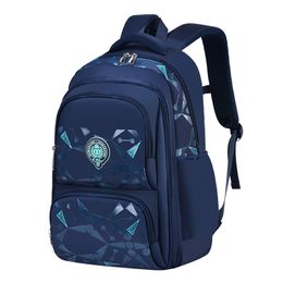 Backpacks Multifunction Children Bag Primary Pupil s School Student Backpack For Boys Schoolbag Printed Cool Black Dark Blue 221203