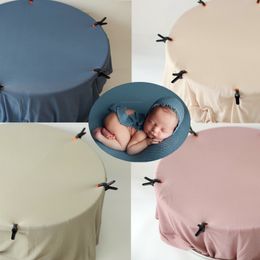 Caps Hats Baby Po Backdrops Beanbag Stretchy Fabric born Pography Props Posing Beans Blanket Backgrounds Studio Accessories Pose 221203