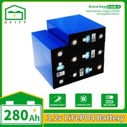 4-32PCS NEW Unproced 3.2V 280Ah lifepo4 battery rechargeable battery for Electric Touring car RV Solar cell EU Tax exemption