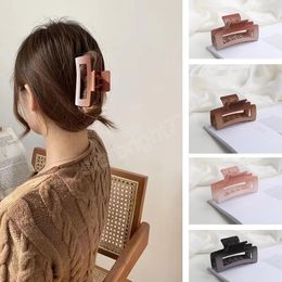 Rectangular Hair Claw Women Fashion Style Clamp Gradual Bath Grab Back Head Hair Clip Headwear