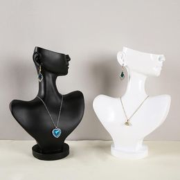 Jewellery Pouches Bust Tabletop Display Necklace Earring Stand Holder