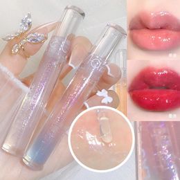 Lip Gloss Long Lasting Non-sticky Plumper Moisturizing Shimmer Lips Color Lines Lipstick Care Finish Oil Watery Red I0x1