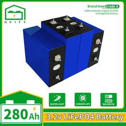 3.2V Lifepo4 280Ah Battery 16PCS 12V 24V Rechargeable Batteri Pack For Electric Touring Car Golf Solar Cells EU US Tax Exemption