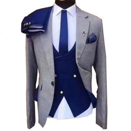 Men's Suits Blazers Casual Slim Fit 3 Piece Notch Lapel Prom Tuxedos Double Breasted Breathable Vest Wedding Blazer Vest Pants 221202