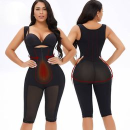 Women's Shapers Fajas Colombianas Full Body Shaper Waist Trainer Slimming Underwear Shapewear Tummy Control Butt Lifter Postpartum Bodysuit 221202