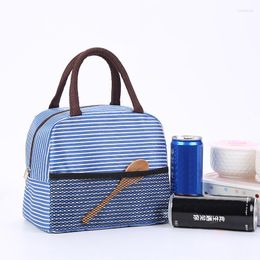 Dinnerware Sets Cooler Bags Waterproof Nylon Portable Zipper Thermal Lunch Bag For Women Fridge Box Kids