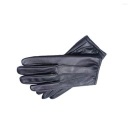 Cycling Gloves 1 Pair Motorbike Touch Screen Leather Riding Mitts Portable Rider Biking Motorcycle Mitten Hand Protector