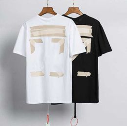 Fashion Luxury T Mens Shirt Brand Offs Camiseta Diseñadora Men Women Sweinshirt Black White Tops Camas de flecha Flecha Camisetas Classics Casual Sport Tshirts Sirv
