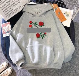 2023 Women's Hoodies Punk Style Gothic Winter Tops Turtleneck Plush Letter Print Vintage Streetwear Women Oversized Sweatshirt Teens Clothes su