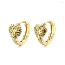 Hoop Earrings Adolph Fashion Metal Heart For Women Gold Colour Round Circle Piercing Personalised Jewellery Gifts 2022