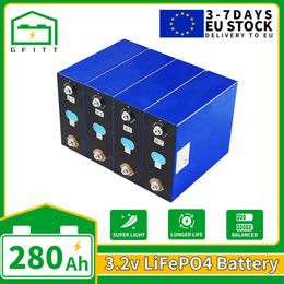 NEW 3.2V lifepo4 280Ah battery 4/8/16/32PCS rechargeable battery Pack for Electric Touring car RV Solar cell EU US Tax exemption