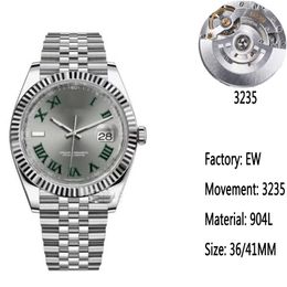 13 Styles luxury watches EW factory Roman numerals just Automatic ETA3235 904L stainless steel case bracelet Jubilee sapphire glass waterproof with box