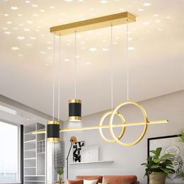 Chandeliers Modern Hanging Lamps For LED Ceiling Lamp Chandelier Light Living Room Dining Black/Gold Home Decoraction Luxury