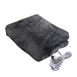 Electric Blanket USB Heating Travel Machine Washable For Sofa Bed 3 Levels Portable Winter Warm Soft Plush Car Shawl Camping 221203